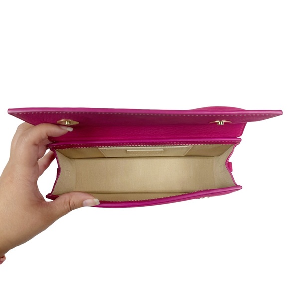 Jacquemus Le Chiquito Long Nubuck Cross Body Purse Handbag in Pink - Picture 15 of 17